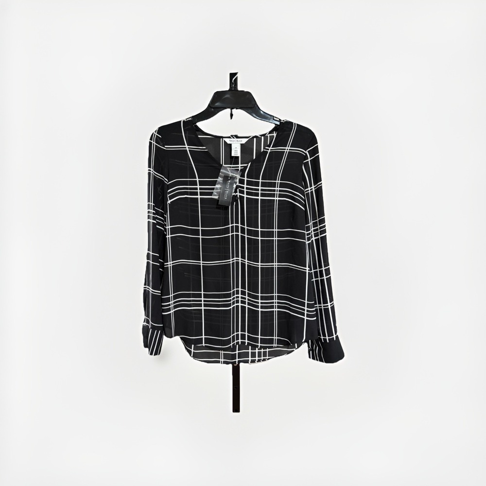 white house black market womens‎ blouse shirt top 00 XS sheer BRAND NEW $64 A14